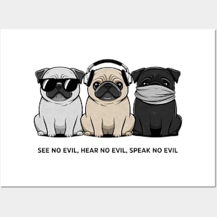 SEE NO EVIL, HEAR NO EVIL, SPEAK NO EVIL Posters and Art